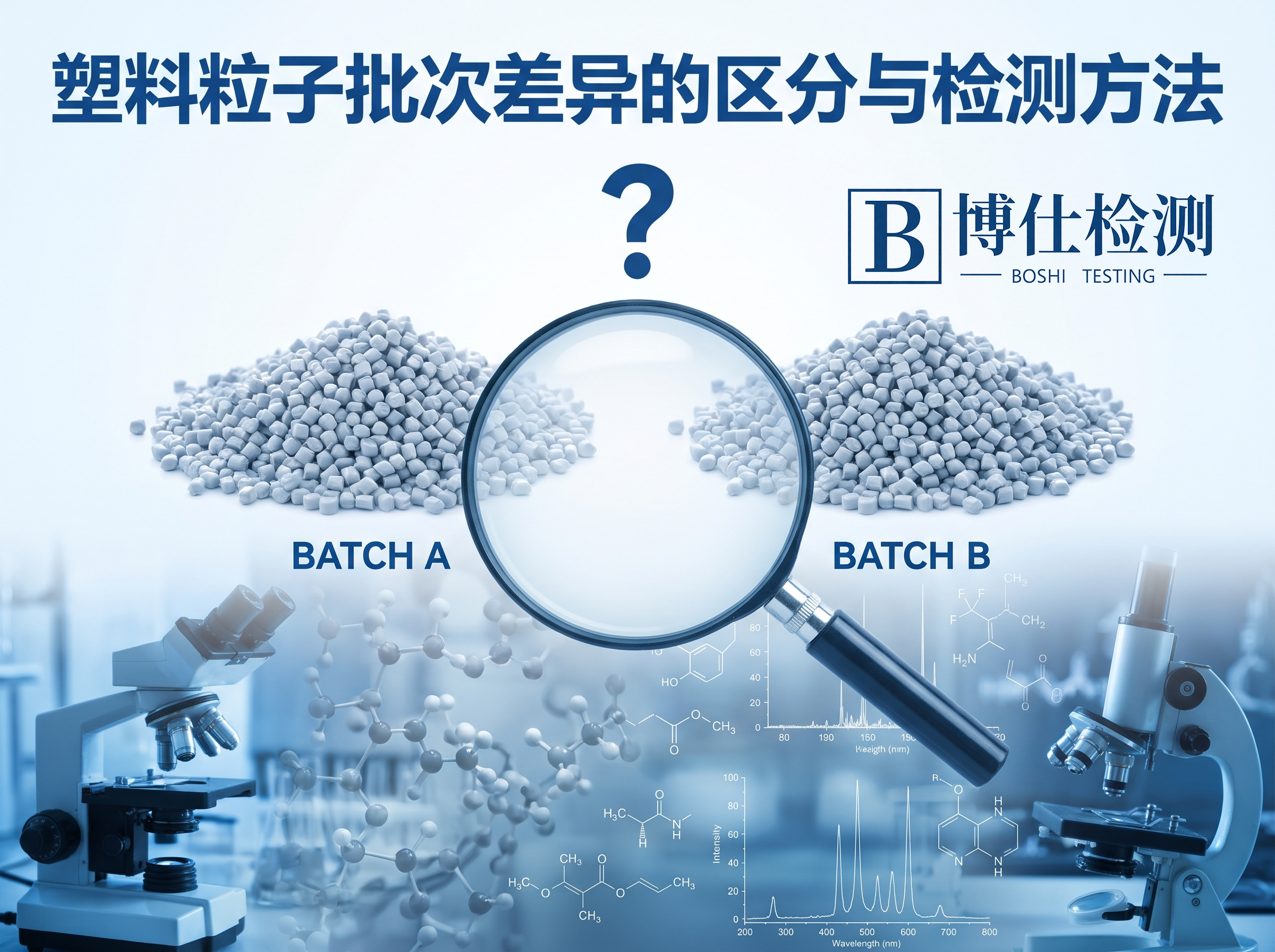 塑料粒子批次差异的区分与检测方法